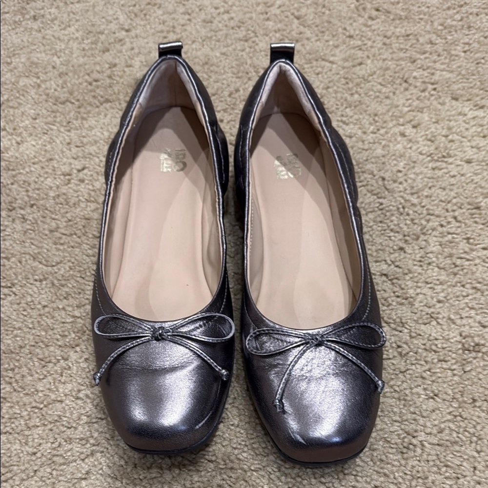Abeo Bronze Comfort Flats with Bow Detail
